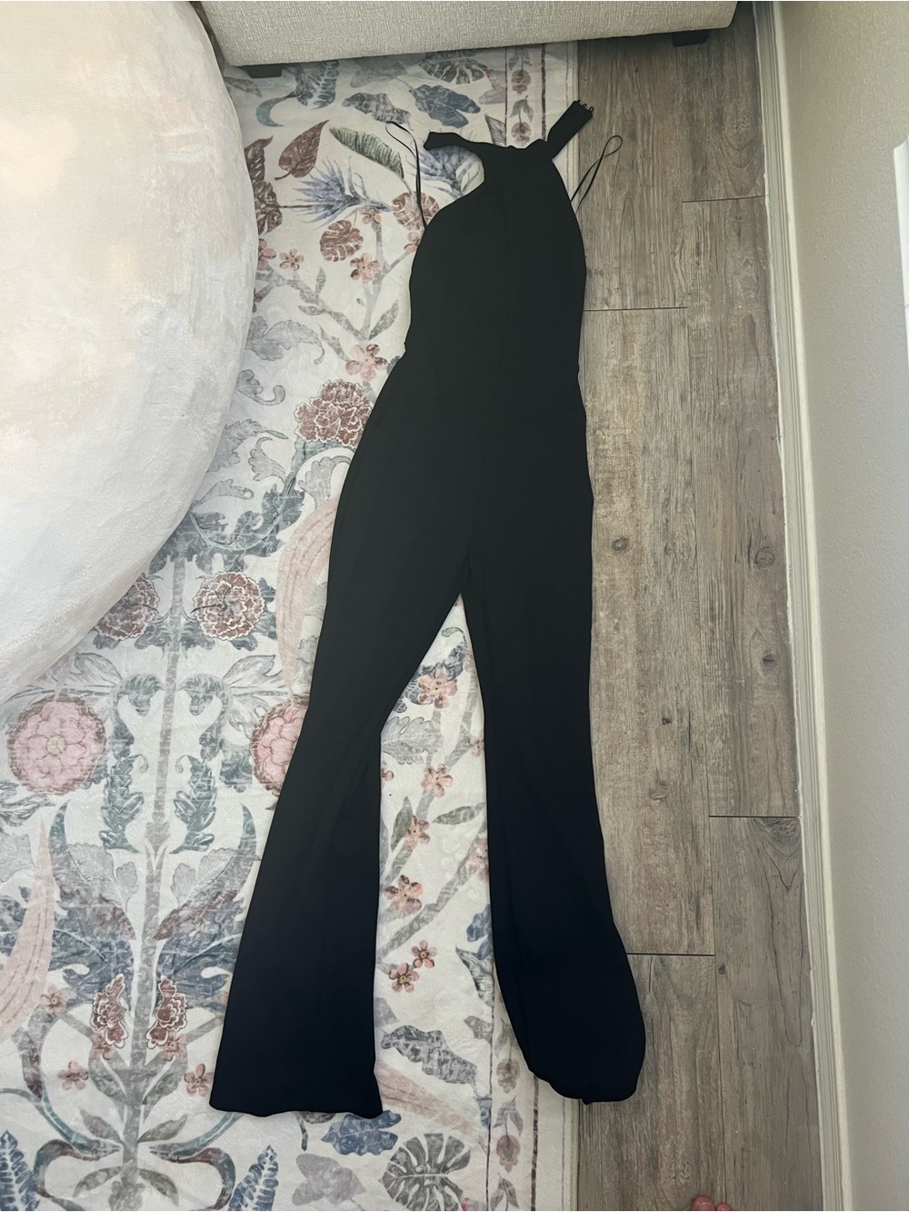 Zara Black Halter Wide-Leg Jumpsuit